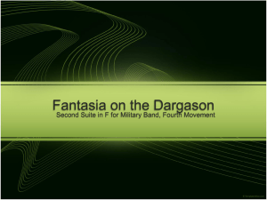 Fantasia on the Dargason PowerPoint