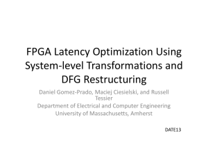 FPGA Latency Optimization Using System