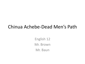 Chinua Achebe-Dead Men*s Path