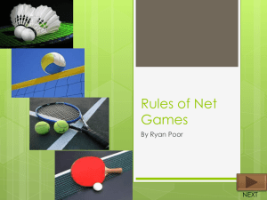 Rules of Net Games - Ryan Poor`s Educational Portfolio