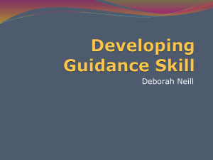 Developing Guidance Skills 1