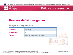 Images and explanations  - EAL Nexus
