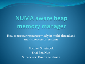 NUMA aware heap memory manager