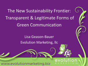 PowerPoint Presentation - Green Marketing & Social Responsibility