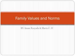 Family Values and Norms