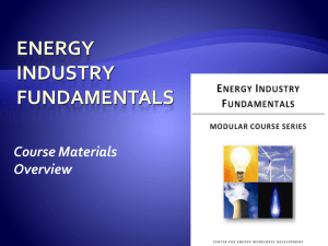 Energy Industry Fundamental