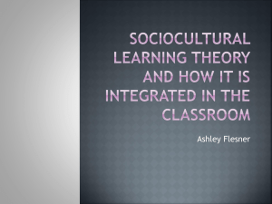 Sociocultural learning in the classroom