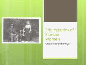Photographs of Pioneer Women - 11ENG-HT