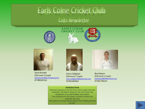 here - Earls Colne Cricket Club