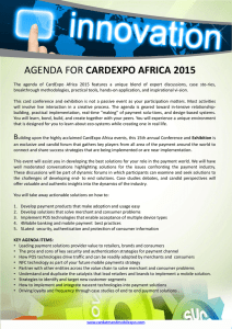 Card Expo 2015 Agenda - Card Expo Africa 2015