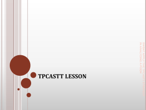 TPCASTT LESSON