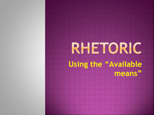 Elements of Rhetoric PowerPoint