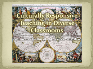 Culturally Responsive Teaching in Diverse Classrooms