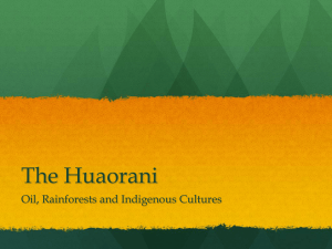 The Huaorani - BCI-SocialScienceSpace