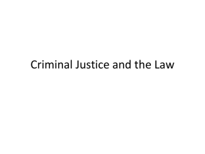 Types of Crime and the Law
