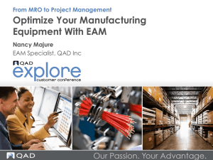 Optimize Your Manufacturing Equipment with EAM
