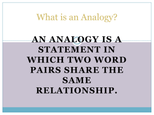 What is an Analogy?