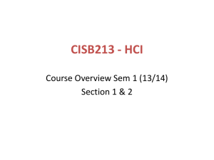 CISB 213 - HCI_Overview