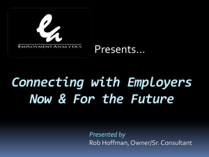Developing Relationships with Employers
