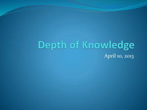 Depth of Knowledge