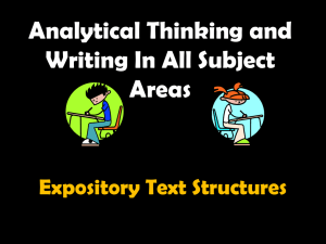 Text Structure Module Intro session