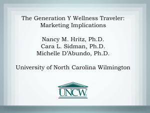 The Generation Y Wellness Traveler: Marketing Implications