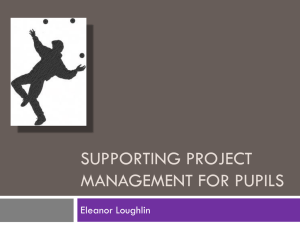 Supporting Project Management for pupils