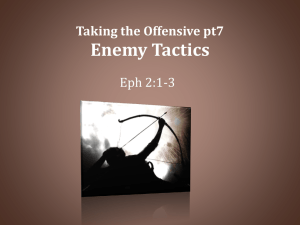 Taking the Offensive pt7 Enemy Tactics