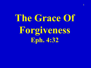 The Grace of forgiveness - Braggs Church of Christ