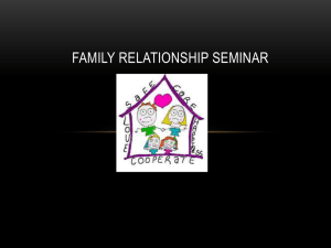Family Relationship Seminar-youth