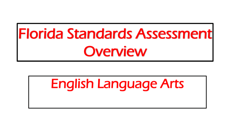 FSA ELA Writing Component For Grades 4 7 paper