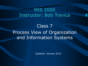 Process View of Organization and Information Systems
