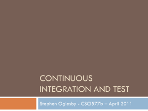 Continuous integration and test
