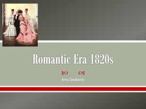 Romantic Era 1820s