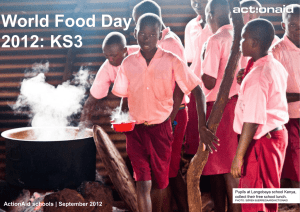 World Food Day 2012 - KS3