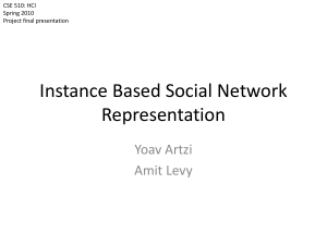Instance Based Social Network Representation