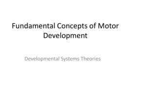 Fundamental Concepts of Motor Development