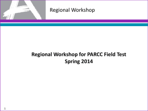 PARCC Regional Training Buffalo - Tech PowerPoint