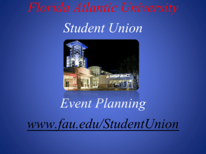 Open House Event Planning - Florida Atlantic University