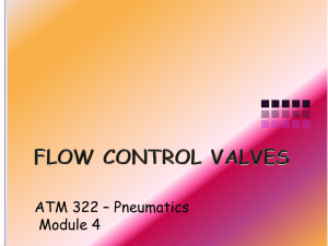 FLOW CONTROL VALVES