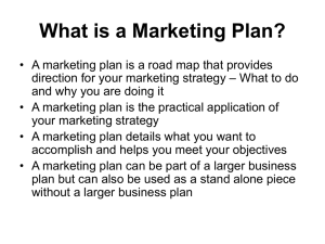 How To Write a Marketing Plan