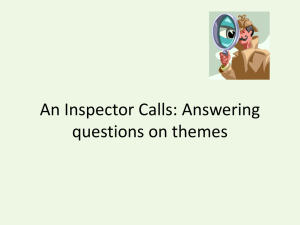 An Inspector Calls: Answering questions on themes