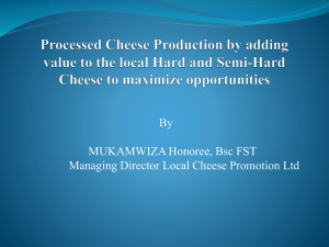 Local Cheese Promotion Ltd Power Point
