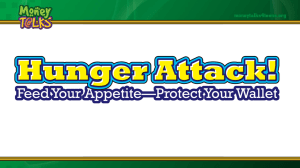 Hunger Attack Webinar Powerpoint - Expanded Food and Nutrition