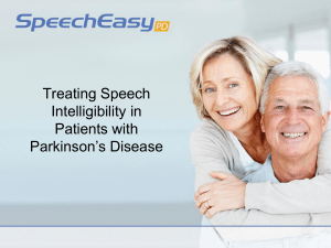 SpeechEasyPD - Chapel Hill Parkinson`s Support Group