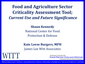 Food and Agriculture as Critical Infrastructure - Multi