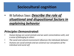 situational & dispositional factors 2012