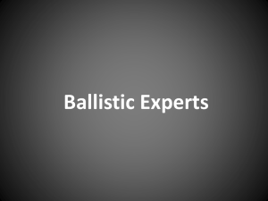 Ballistic Experts - ecrimescenechemistrymiller