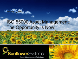 ISO 55000 Asset Management - Federal Center
