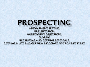 Prospecting Appointment Setting Presentation